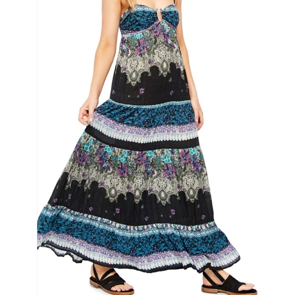 Free People Give A Little Floral Maxi Tiered Dress - Picture 6 of 16